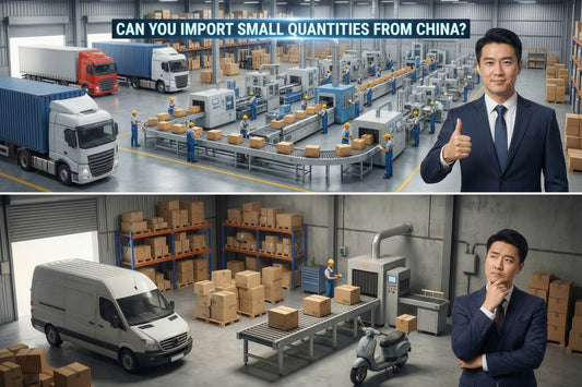 Importing small quantities from China to the UK with factory production and small batch shipments